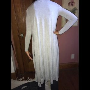 Grey long cardigan